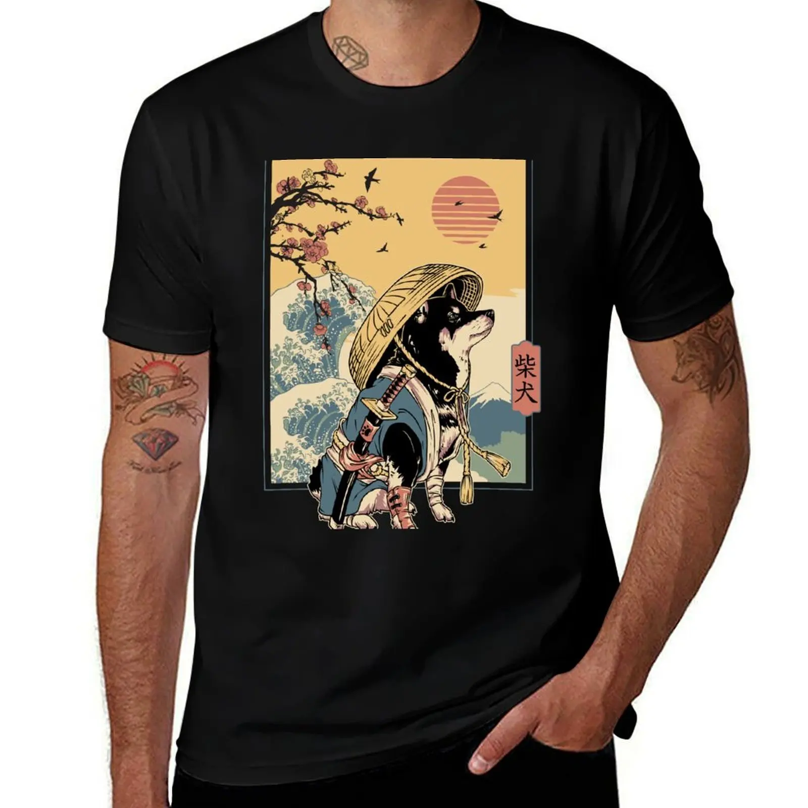 

Shiba Ronin T-Shirt Minimalist Casual Short Sleeve Top