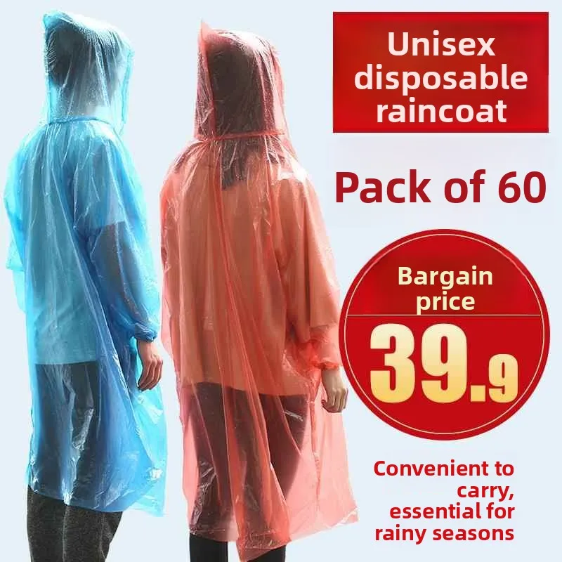 

Disposable Thickened Outdoor Raincoat Long Version Adult Unisex Single Person Overall Rain Poncho Portable Home Use Umbrella