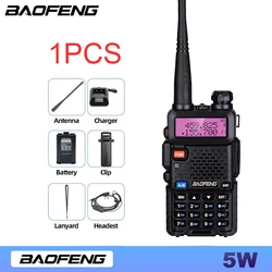 Baofeng Официальный магазин UV-5R 8 Вт/5 Вт трехмощная рация Высокая мощность Двухдиапазонная дальность портативная УФ 5R радио