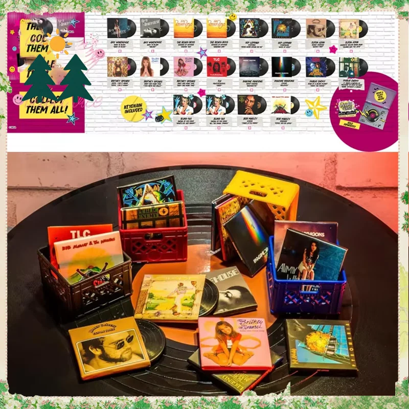 Original Miniverse Real Music Vinyl - Mini Playable Vinyl Record Blind Ball Mystery Box Sleeve Ornament Collect Toy Girl Gift