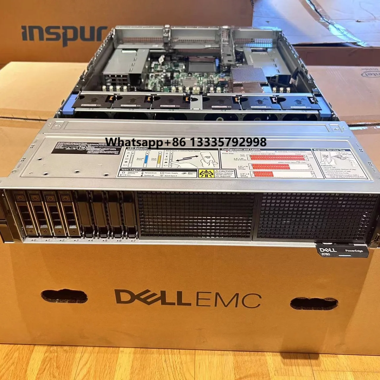 

NEW Dells R750 Server 12X3.5 2U Rack Server Inter Xeon 6348 800w Power H755 Raid 0 1 5 Network Server