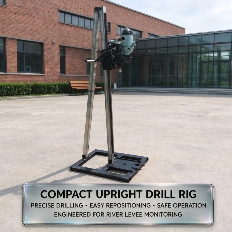 Customized New Vertical Bracket Water Well Drilling Rig, Small Household Machine for Rural Household Drinking Well Drilling