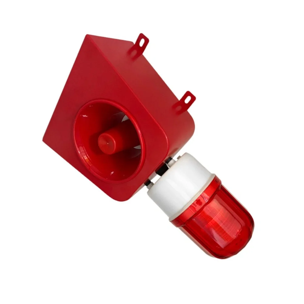 24V DC Fire Alarm Speaker IP65 Certified for Outdoor Use and Equipped with USB Port for Audio File Replacement