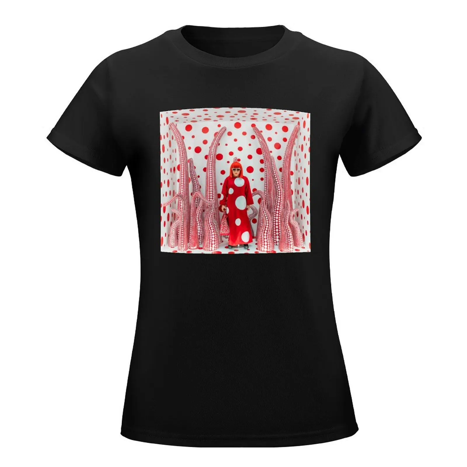 yayoi kusama T-Shirt Aesthetic clothing Female clothing funny cute clothes workout shirts for Women