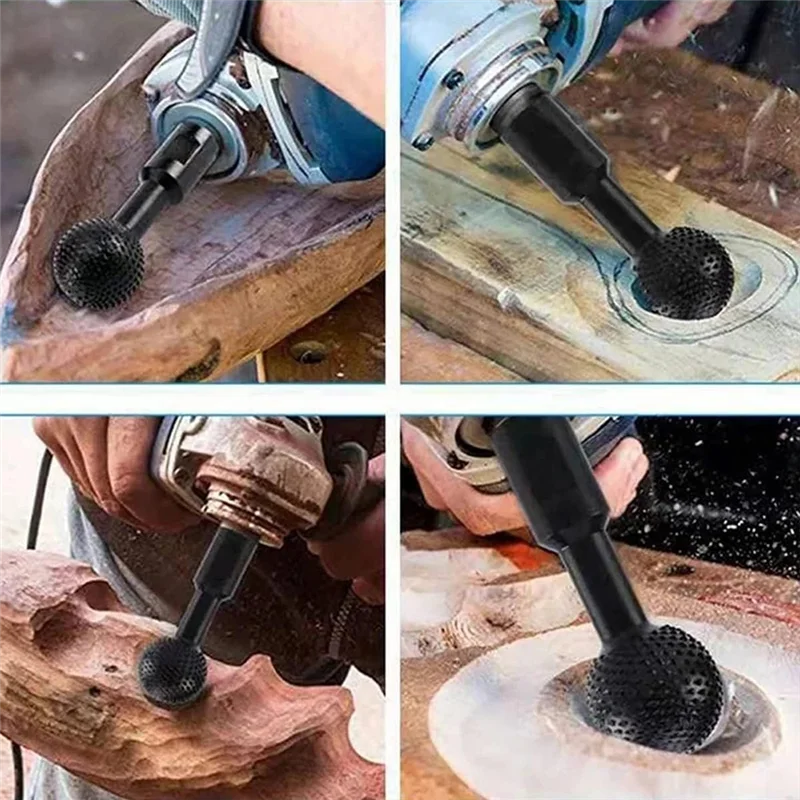 

AB15-4 шт. сферические борфрезы с резьбой 5/8-11 для угловой шлифовальной машины 4 1/2 и 5 дюймов, насадки для угловой шлифовальной машины с шариковой строжкой