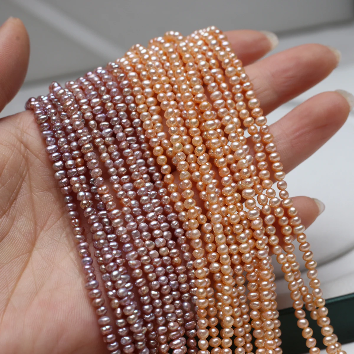 

2-3mm Potato Shape Punch Beads Natural Freshwater Pearls Loose Beads for Jewelry Making DIY Women Necklace Bracelet Accessories