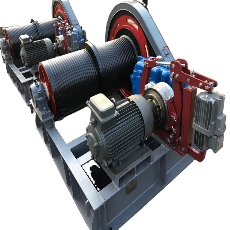 

5 Ton 10 Tons 15 Tons 20tons Engine Powered Winch Machine with Wire Rope