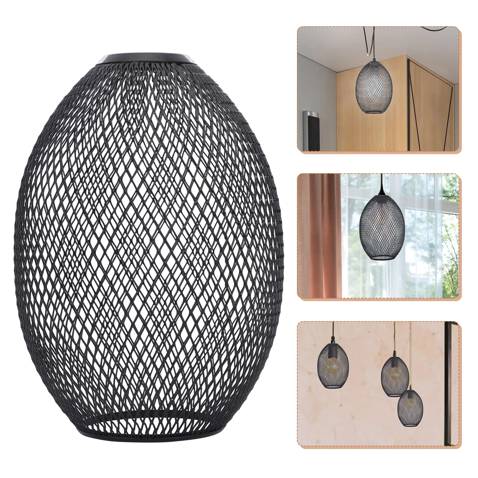 

Абажур из железной проволоки, винтажный полый металлический подвесной светильник, декоративный абажур для дома, бара, спальни, потолочный светильник, декор