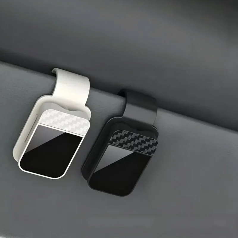 Autoklip voor zonnebrillen, multifunctionele autozonneklep met houder voor zonnebrillen, kaart- en ticketopbergclip, nieuwe auto-brilorganizer