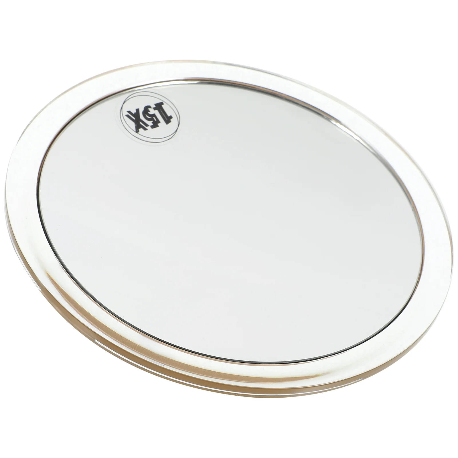 

Makeup Vanity Mirror Bathroom Table Magnification Pocket Golden Glass Magnifying for Travel