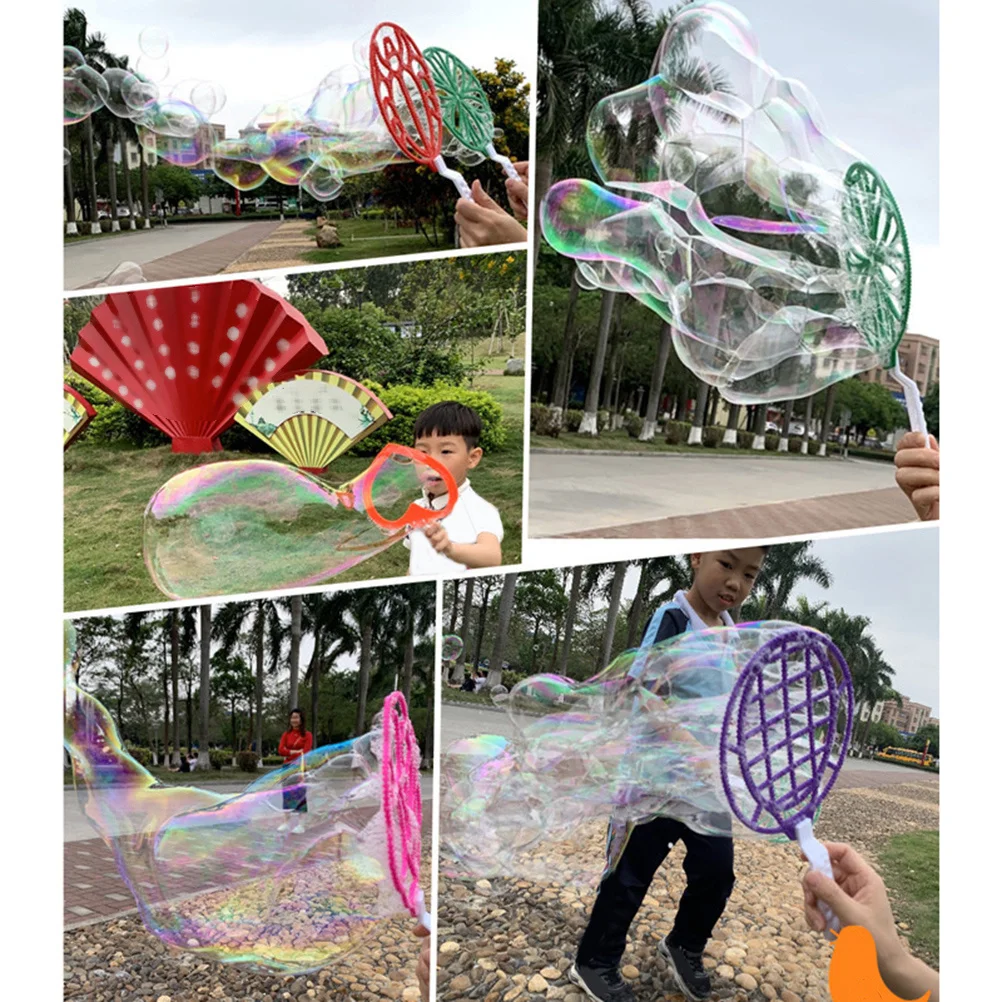 Kinder Outdoor Blowing Bubble Tools Jumbo Giant Große Herzform Blase Jungen Mädchen Spaß Familienspiel