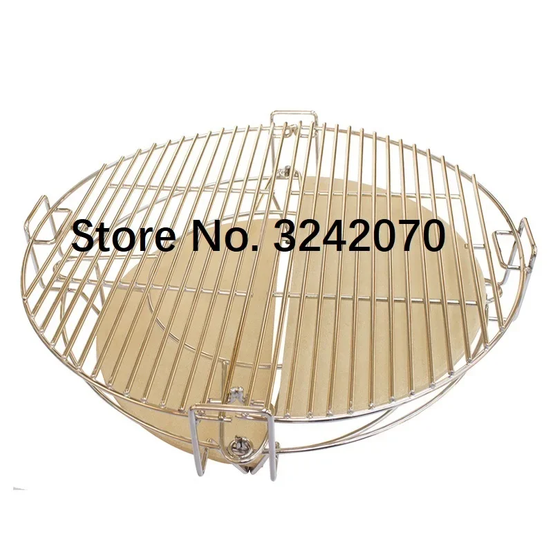 Divide And Conquer Cooking System For 16 Inch High Quality Round Kamado BBQ Grill Accessories