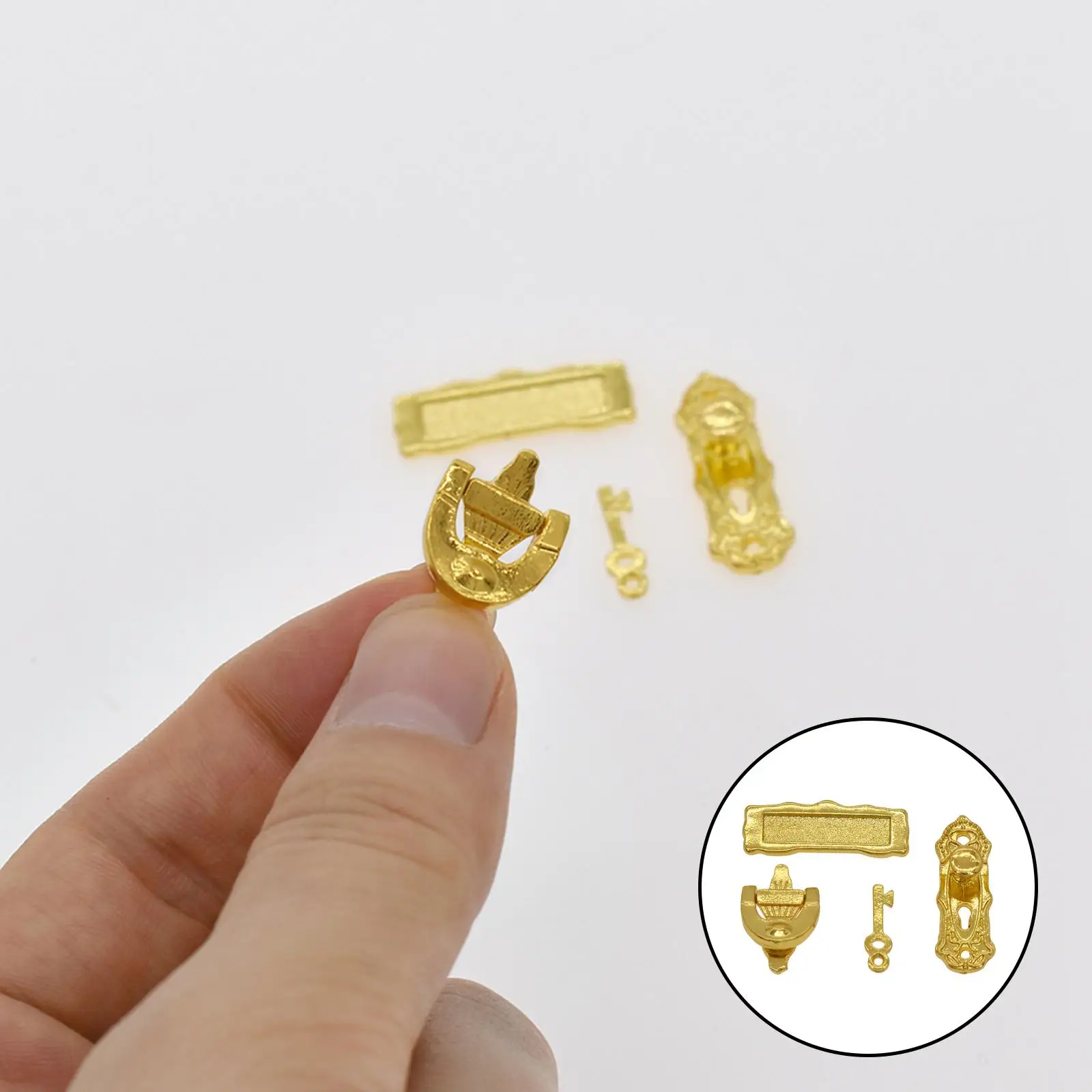 Maison de poupée échelle 1/12, jouet Miniature, serrures de porte miniatures pour filles, garçons et enfants