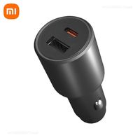 Xiaomi 43W Car Charger 1A1C Fast Charging USB-A USB-C Dual-port Output LED Light with Cable Safety Protection Quick Car Charger