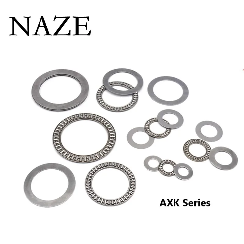 NAZE 1Pcs AXK4060 AXK4565 AXK5070 AXK5578 AXK6085 AXK6590 AXK7095 To AXK75100+2AS Needle Roller Bearing Thrust Bearing+2 Washers