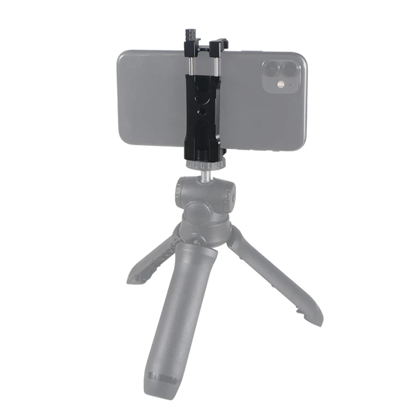 U Clip Phone Holder Extendable 62-87mm Width Clamp Cold Shoe Mount 1/4\