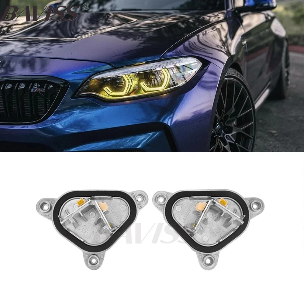 

BAVISS Yellow DRL For 2018-2021BMW F87 M2F23 F22 LCI M240i 230i 218i Adaptive LED Headlight Daylight Angel Eyes 7494851 7494852