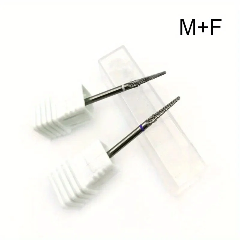 1/2Pcs Carbide Cuticle Clean Nail Bit Cone Nail Drill Bits Electric Grinding Burr Manicure Drills Nails Accessories Tools