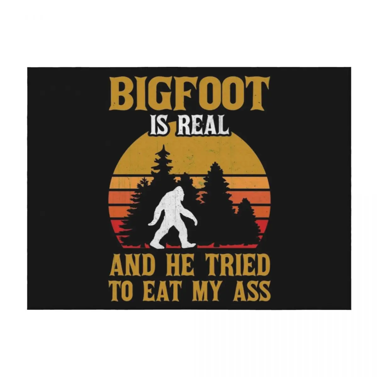 

Bigfoot Sasquatch Gift Throw Blanket decorative Fashion Sofas Summer Beddings Plaid on the sofa Blankets