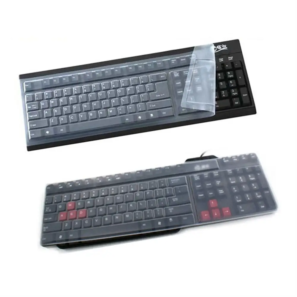 

Прозрачная водонепроницаемая силиконовая защитная пленка для настольного ПК, защитная пленка для клавиатуры, пленка для клавиатуры, чехол для клавиатуры