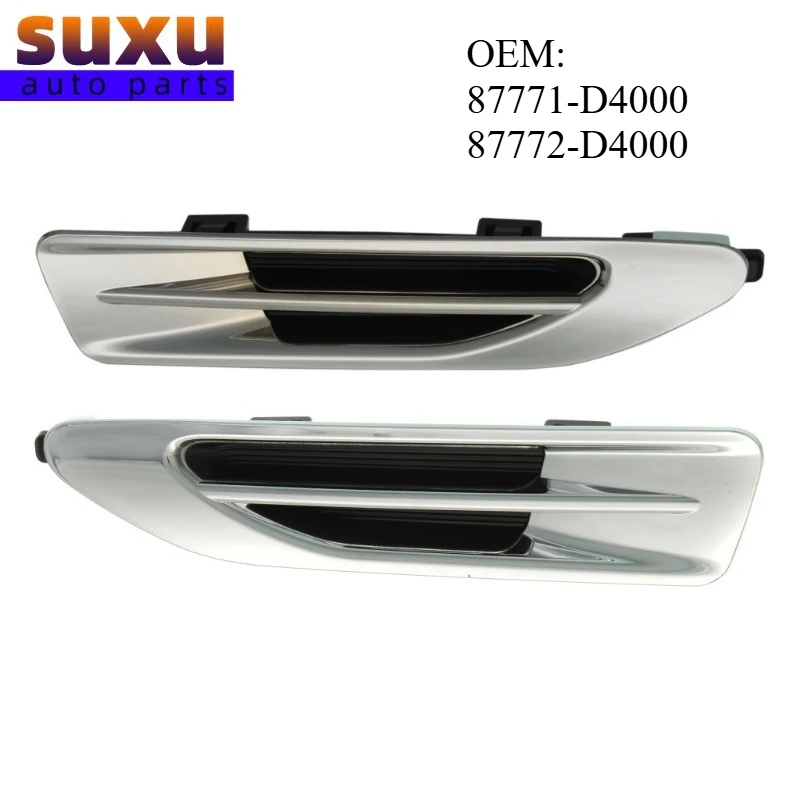 

Fender Molding Grille Pair 87771D4000 87771-D4000 87772D4000 87772-D4000 For Kia Optima 2016-2020 1.6L 2.0L 2.4L Left Right