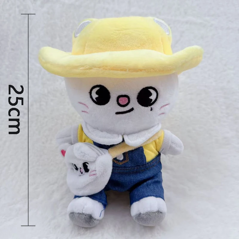 2025 new 25CM sitting plush toy Kawaii Skzoo cartoon stuffed animal doll companion toy room decoration children's gift