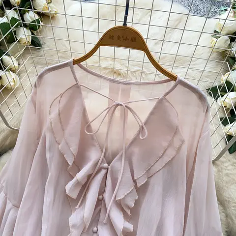 10 best sales महिलाओं के लिए रफ़ल टॉप - №10