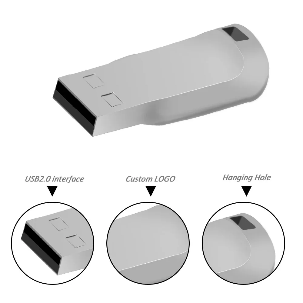 Clé USB 2.0 étanche, 4 Go, 128 Go, 64 Go, 32 Go, 16 Go, 8 Go, clé USB, 2.0