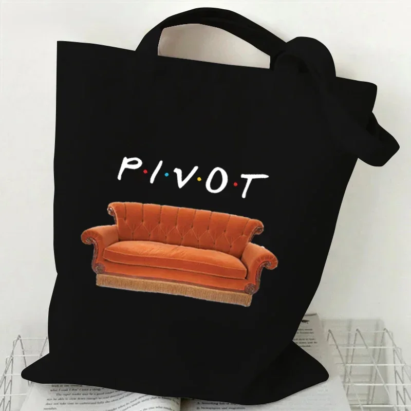 CENTRAL PERK Graphic Handbags for Women Friends Tv Show Canvas Tote Bag Fashion Shoulder Bag for Women Friends Tv Show Print Bag