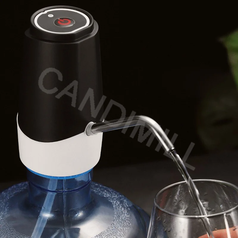 ขวดน้ำแบบพกพาเครื่องมินิไฟฟ้าปั๊มน้ำดื่มอัตโนมัติขนาดเล็กน้ำสำหรับหลากหลายดื่มบรรจุขวด