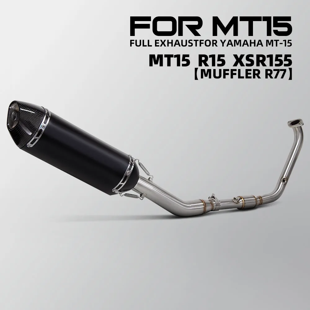

MT125 Exhaust System For Yamaha R15 MT15 XSR155 2017-2026 R125 MT-125 XSR125 2019-2026 Motorcycle Exhausts Kit Manifold Muffler