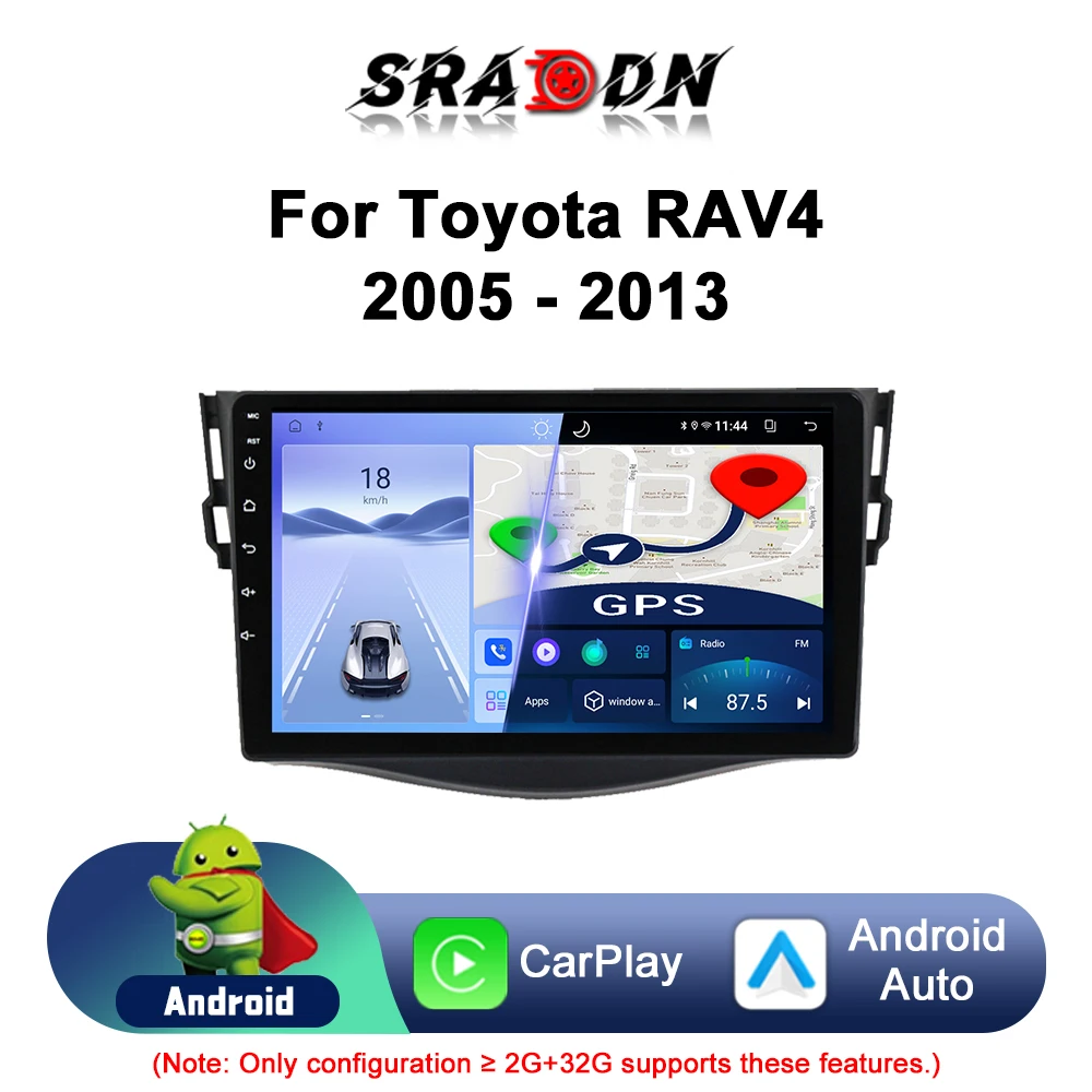 For Toyota RAV4 Rav 4 2005 - 2013 Android Car Radio Automotive Multimedia Player GPS Navigation Carplay Touch Screen Auto Stereo