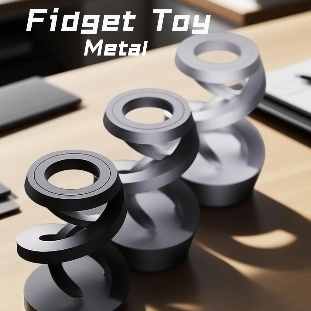 Giroscopio in metallo antistress Spinner - Giocattolo visivo galleggiante per adulti, bambini e regali Giocattolo Fidget
