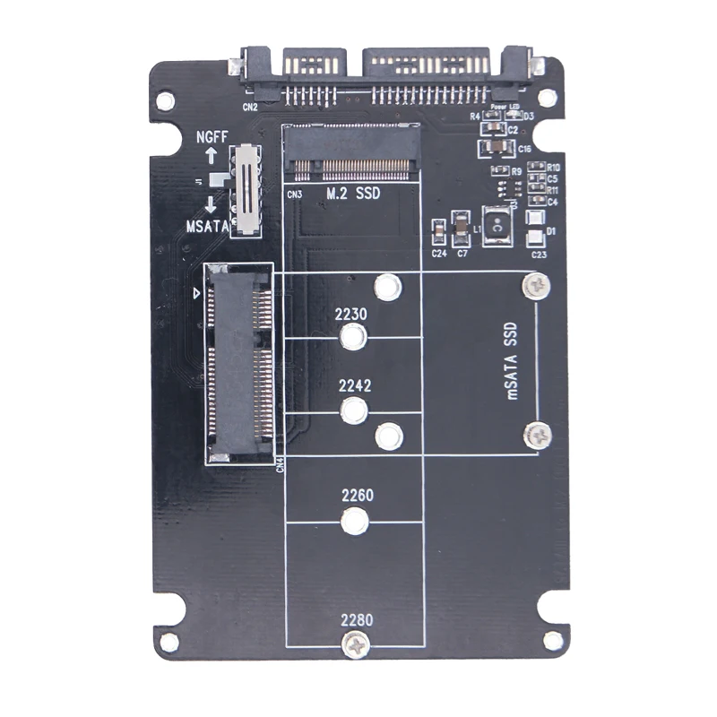 Adaptador USB M2 M.2 NGFF a SATA, convertidor MSATA a USB SATA 3,0, mSATA externo m.2 NGFF a SATA3, placa elevadora de adaptador USB