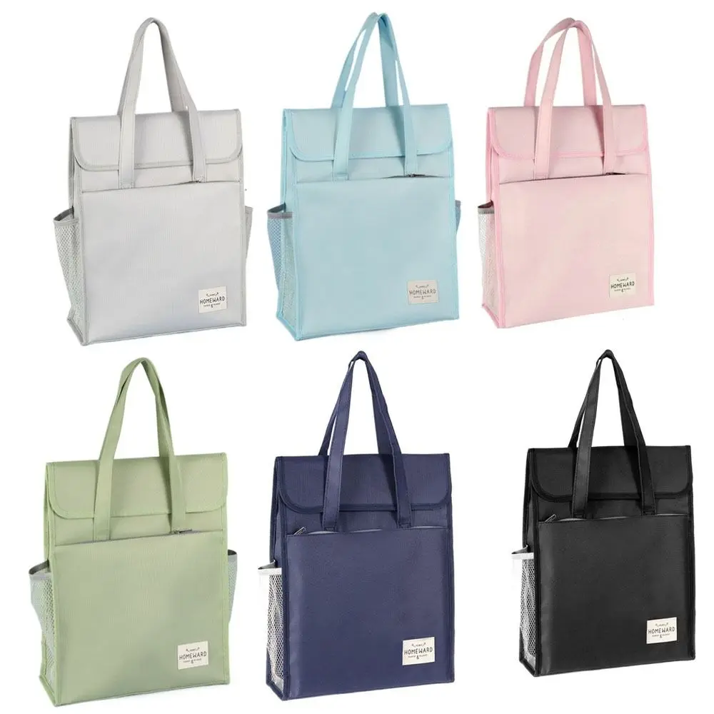 Storage Bag Large Capacity A4 File Folder Oxford Cloth Durable Student Tutorial Bag Portable Waterproof File Organizer Document