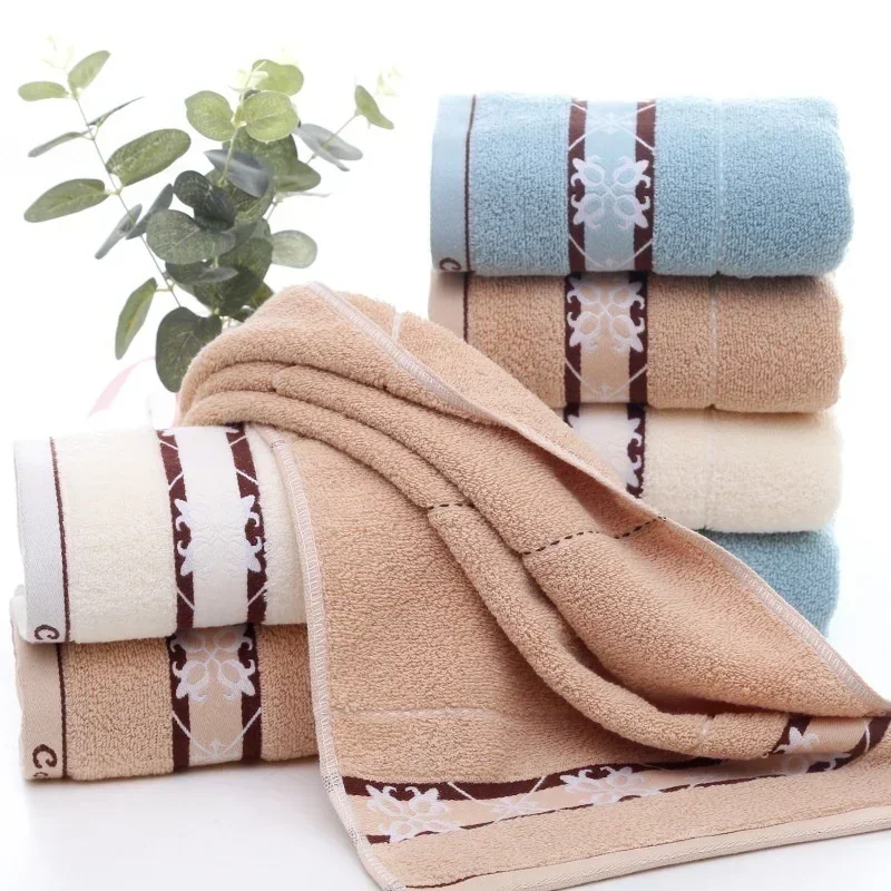 Soft Cotton Bath Towel No Lint Beach Household Thickened Face Wash Towel Adult Bathroom Bath Absorbent Towel 35x75cm