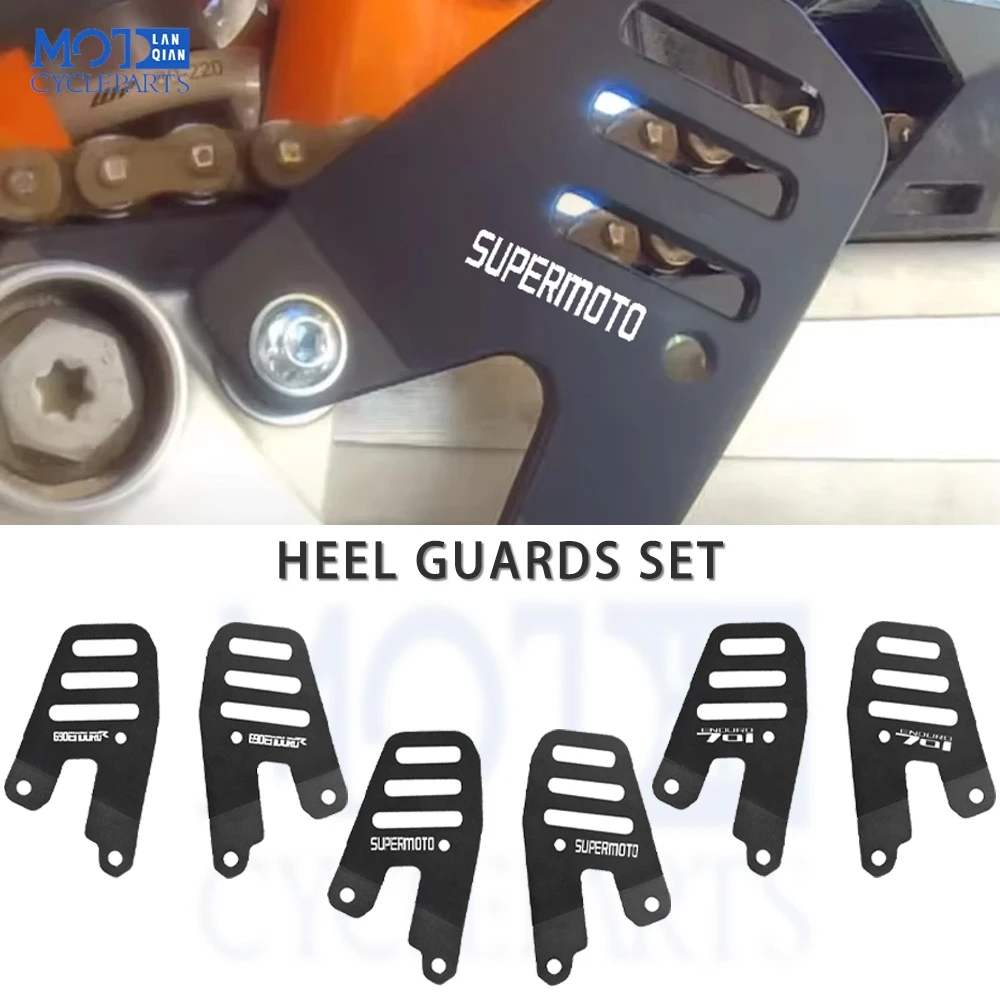 

2026 2025 Motorcycle Heel Protective Cover Guard For 690 ENDURO 690 Enduro R 690SMC For HUSQVARNA 701 ENDURO Supermoto 2016-2024