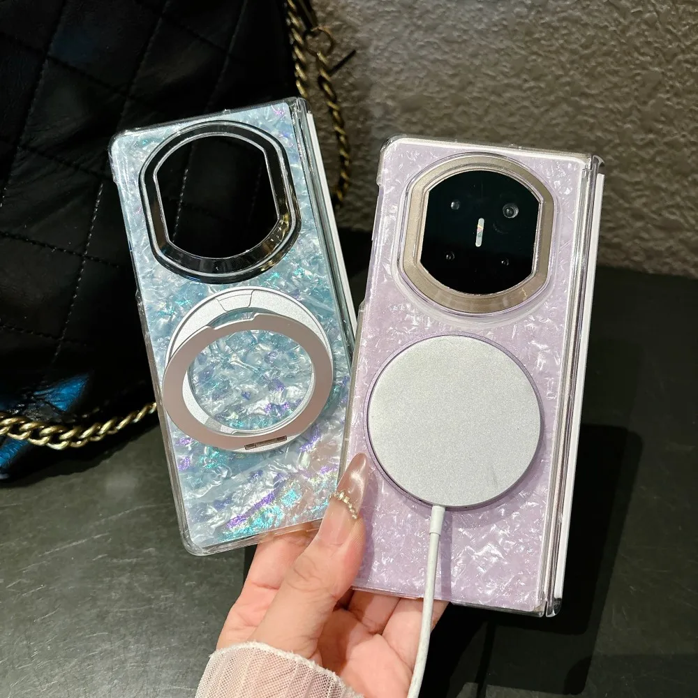 

Colorful For HuaWei Mate X3 X5 X6 X7 Rotating Bracket Phone Case Magnetic Hinge Protective PC Hard Shell (Only Back Cover)