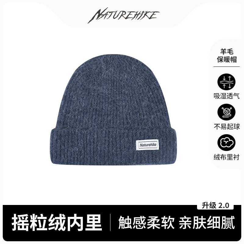 

Naturehike-Thickened Fleece-lined Knitted Hat, Warm Outdoor Hiking Sports Cap, Woolen Cap, Running Hat, CYY2341LF016, New