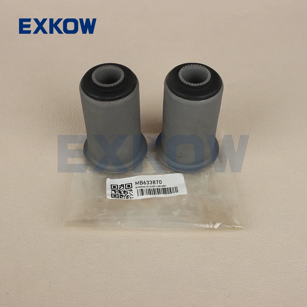 2PCS Front Suspension Lower Arm Bushing for L200 K57 K66 K72 Pajero Montero II V31 V43 Nativa Sport I K86 K96 1997-2011 MB633870