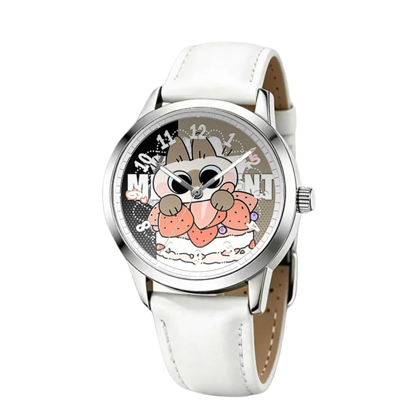 Azuki Uhr – Niedlich und im Cartoon-Stil, schlichter Design, geräuschlos, wasserdicht, neu, kreativ und gut aussehend, langlebig, Geschenk für Studenten und Paare. – Detail 5