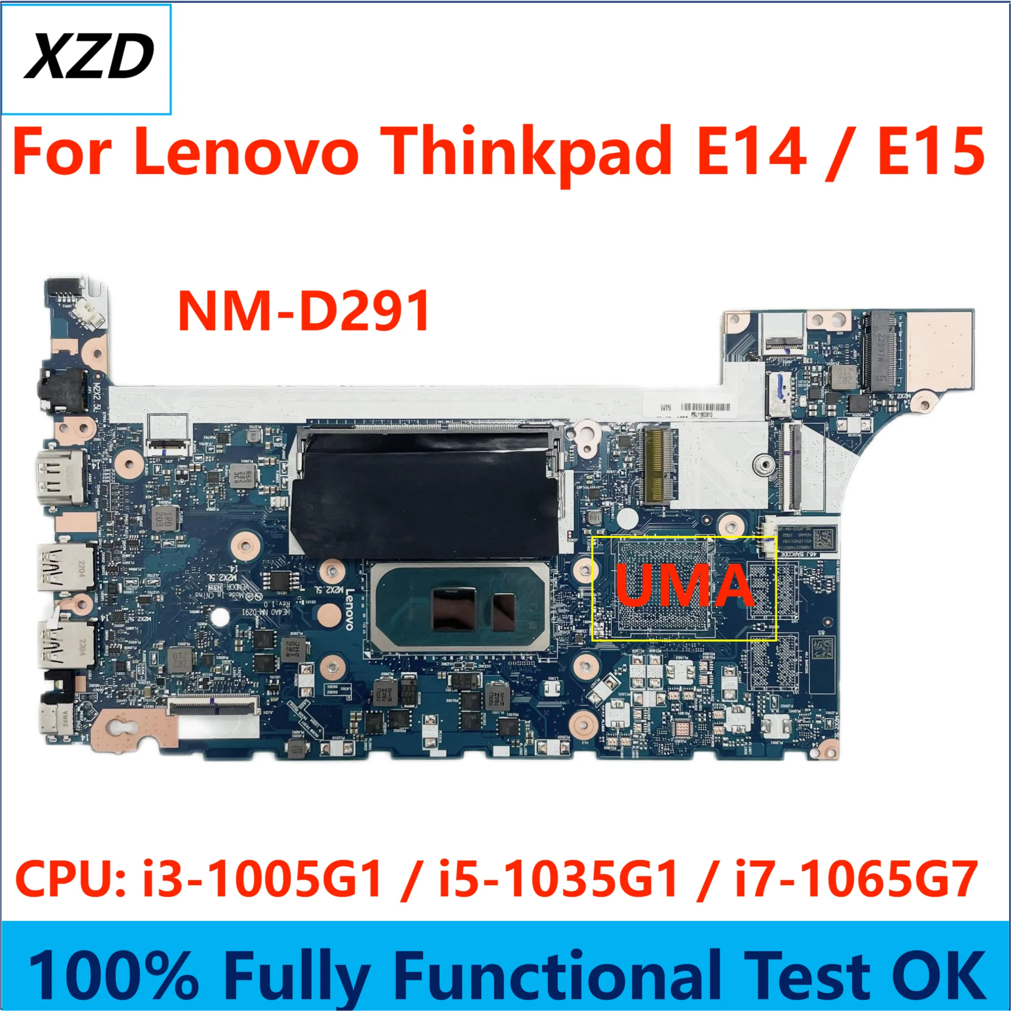 

HE4A0 NM-D291 Mainboard For Lenovo Thinkpad E14 E15 Laptop Motherboard With I3 I5 I7 10TH CPU UMA 100% Test Ok