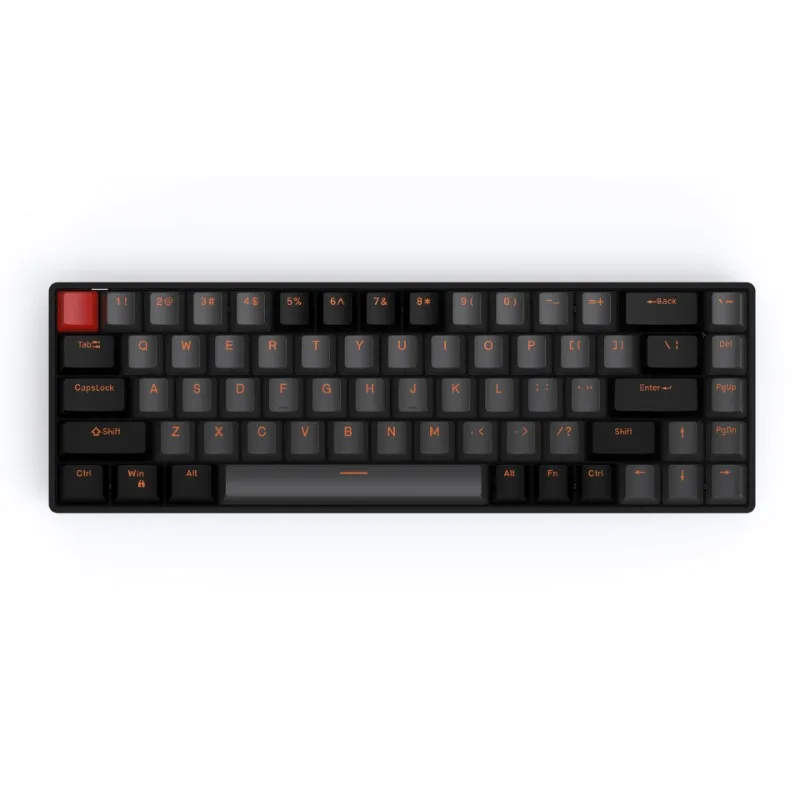 Imagem -06 - Teclado com Fio Interruptor Magnético Junta 8k Retroiluminação Rgb Hot-swappable Esports pc Laptop Raven68-mechanical