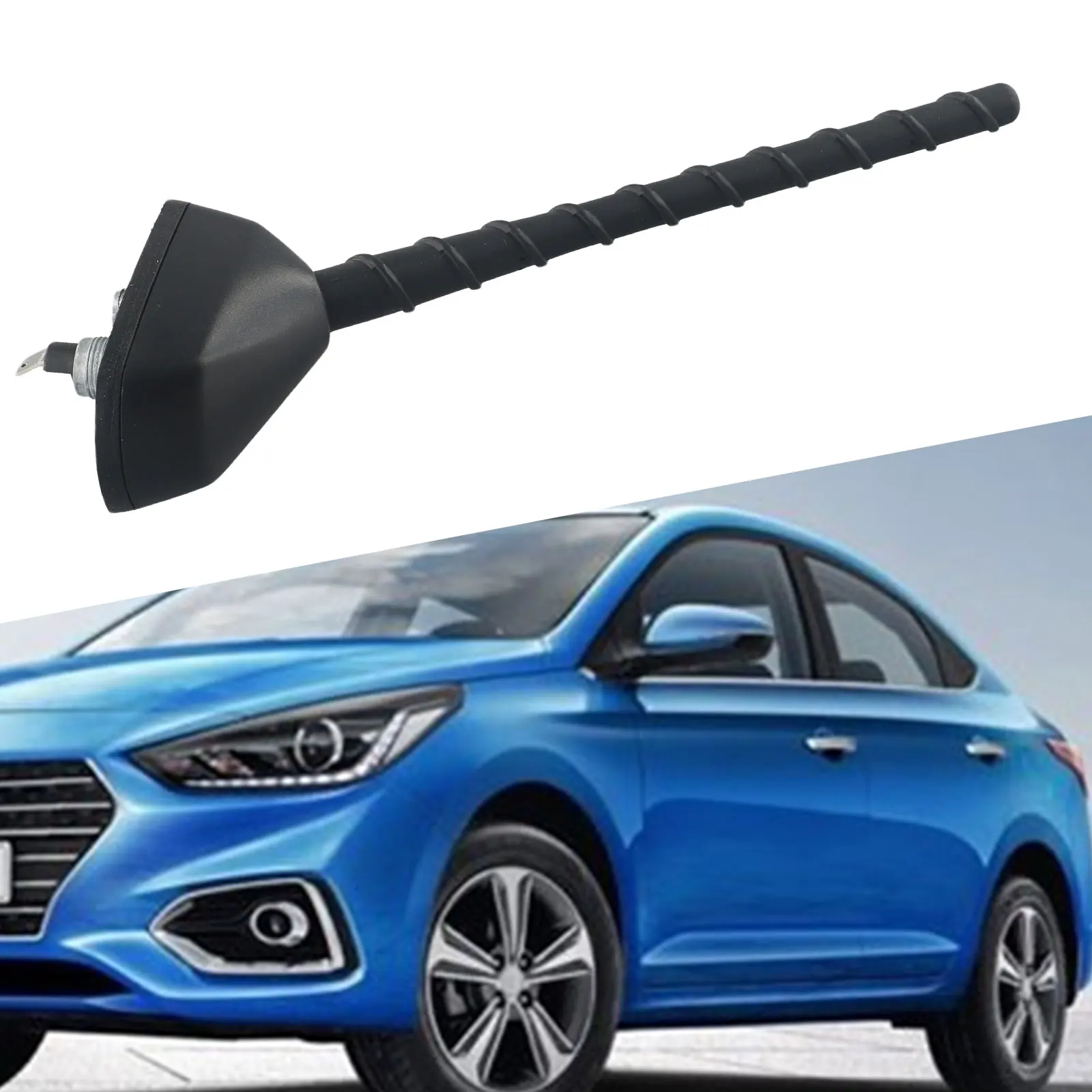 

Loop Combi Antenna Pole Base AM FM Fits For Hyundai For Accent For Solaris 2011 2014 OEM Part Number 962131R000 962152P000