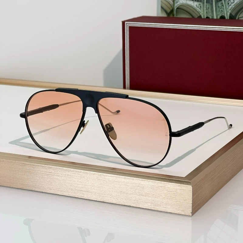 

2025 New Large Oval Fashion Alloy Sunglasses DAIDO For Men Women Handmade Quality Designer Brand Classic Glasses Outdoor