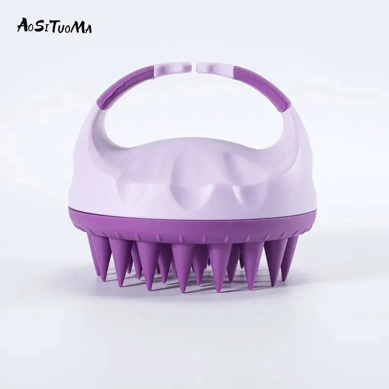 Scalp Scrubber, Shampoo, Brush, Massager, Clean Scalp, Comb, Handle, Shampoo Brush, Scalp Exfoliating Brush, Massage Comb