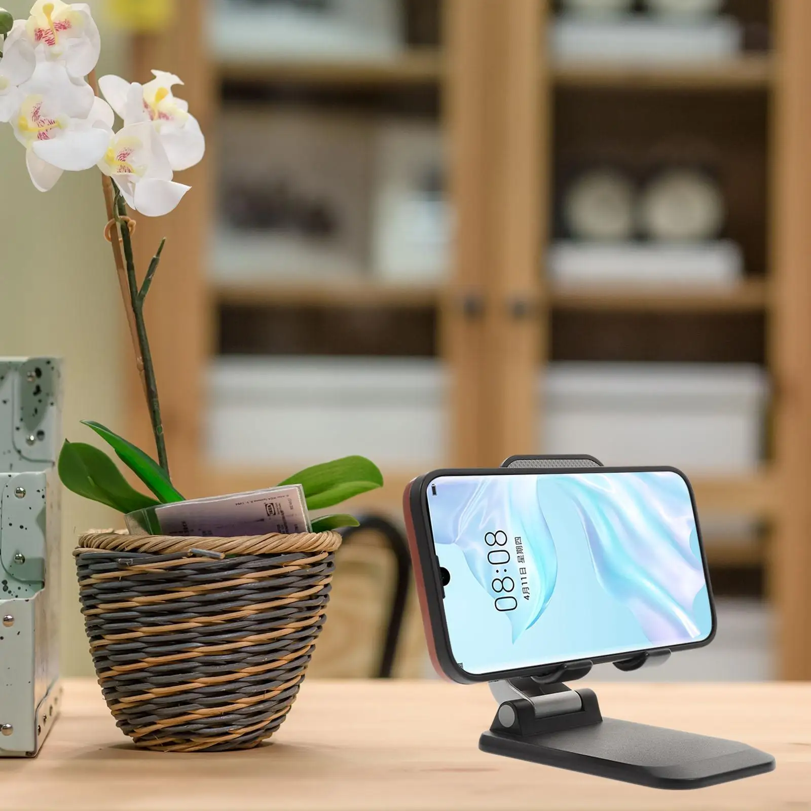 Folding Mobile Phone Stand Living Room Cell Stands Foldable Adjustable Holder Abs Tablet