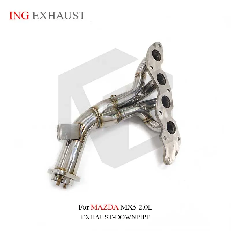 ING Release Engine Power Converter SS304 Branch Tube for Mazda MAZDA MX5 2.0L Manifold Modify Header Exhaust System - Image 5