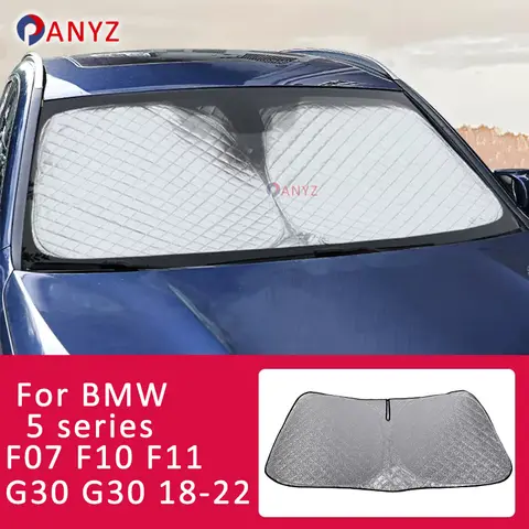 자동차 앞 유리 차양 커버, 안티 UV 파라솔, BMW 5 시리즈 F07 F10 F11 G30 G31, 11-17 18-22 용 자동차 액세서리