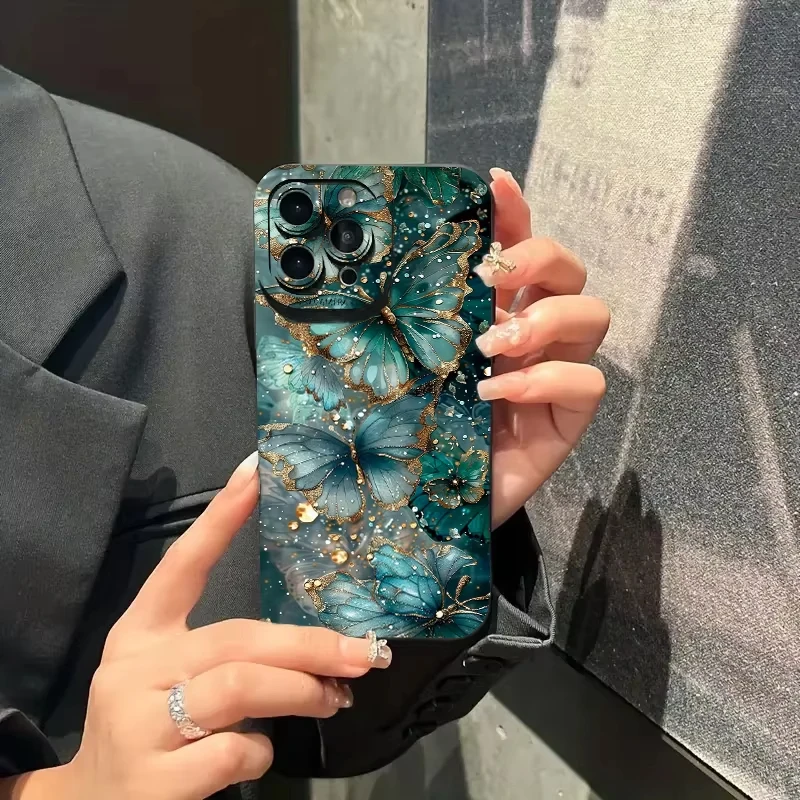 حافظة لهاتف آيفون 16 14 13 12 11 15 Pro Max 16E Mini 7 8 Plus XS XR X SE غطاء غير لامع مقاوم للصدمات #4